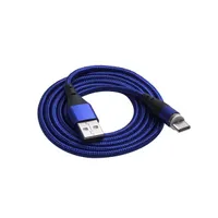 AKYGA AK-USB-42 mágneses USB-kábel USB A és USB C kék 100 cm adat- és töltőkábel