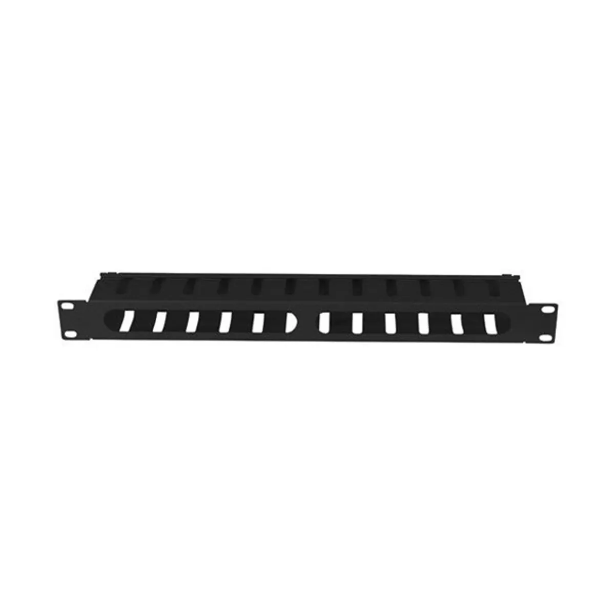 Lanberg AK-1704-B 19" 1U kábelrendező levehető fedéllel fekete #4