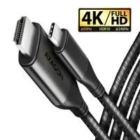 AXAGON RVC-HI2MC USB-C HDMI 2.0 kábel 180 cm fekete