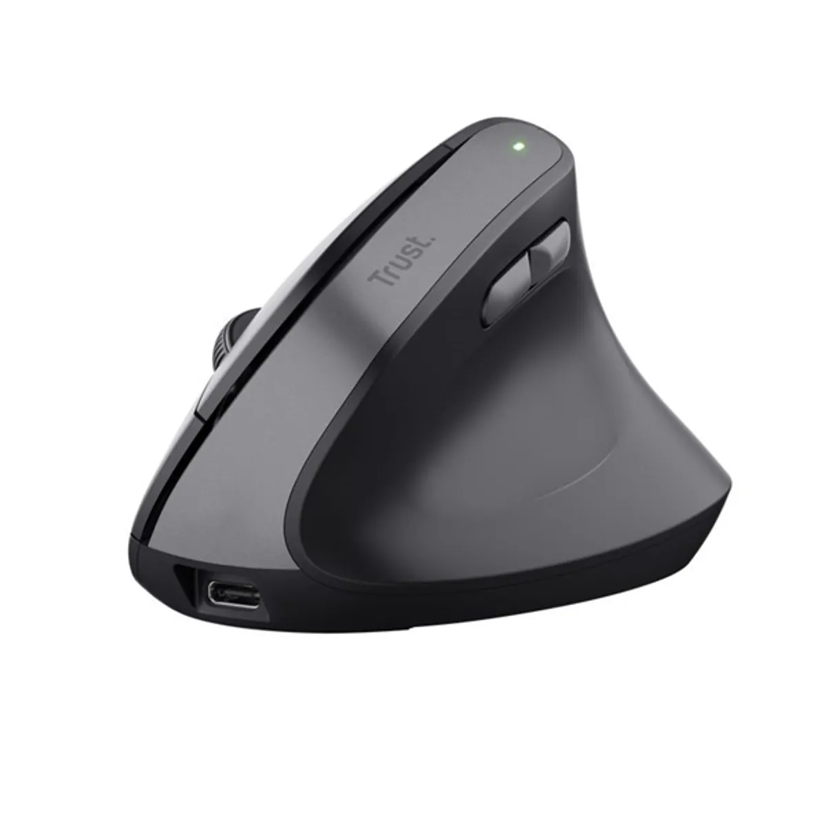 Trust 25145 Bayo II vertikális ergonómikus vezeték nélküli egér fekete 2400 dpi 2,4 GHz USB vevőegység #2