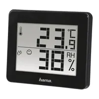Hama 00186361 TH-130 hő- és páratartalom mérő LCD fekete