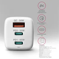 AXAGON ACU-DPQ65W GaN töltő 65 W két USB-C USB-A univerzális #6