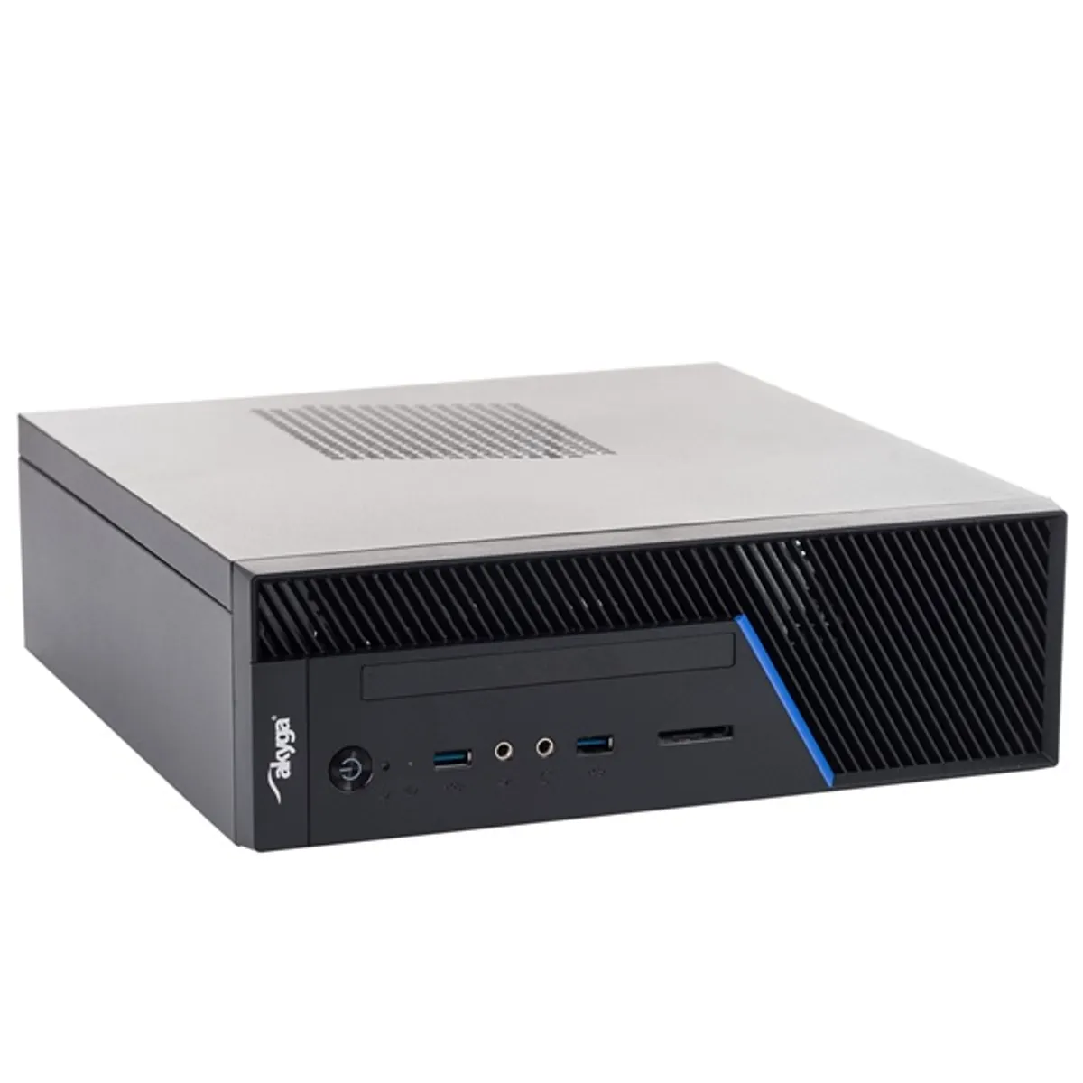 AKYGA AK-202-01BK mini-ITX sff ház fém fekete 5,25 külső hely 1 db 3,5 belső hely 1 db 2,5 belső hely 1 db beépített 80 mm ventilátor USB 3.0 táp nélküli #2
