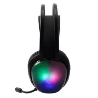 White Shark Ws Gh-2444B Peacock-B fekete gamer fejhallgató RGB világítás, vezetékes, 50 mm, 32 ohm, 103 dB, 20-20000 Hz, mikrofon baloldali, 200 cm kábel #4
