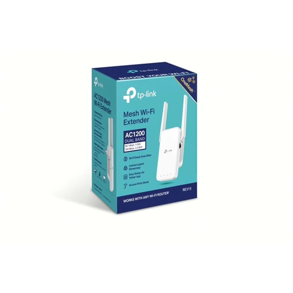 TP-LINK RE315 AC1200 kiterjesztő 300 Mbps 867 Mbps 1 port 802.11ac #7