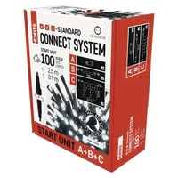 Emos D1CC03 jégcsap fényfüzér 2,5 m 100LED IP44 LED 12W hideg fehér időzítő kültéri beltéri #7