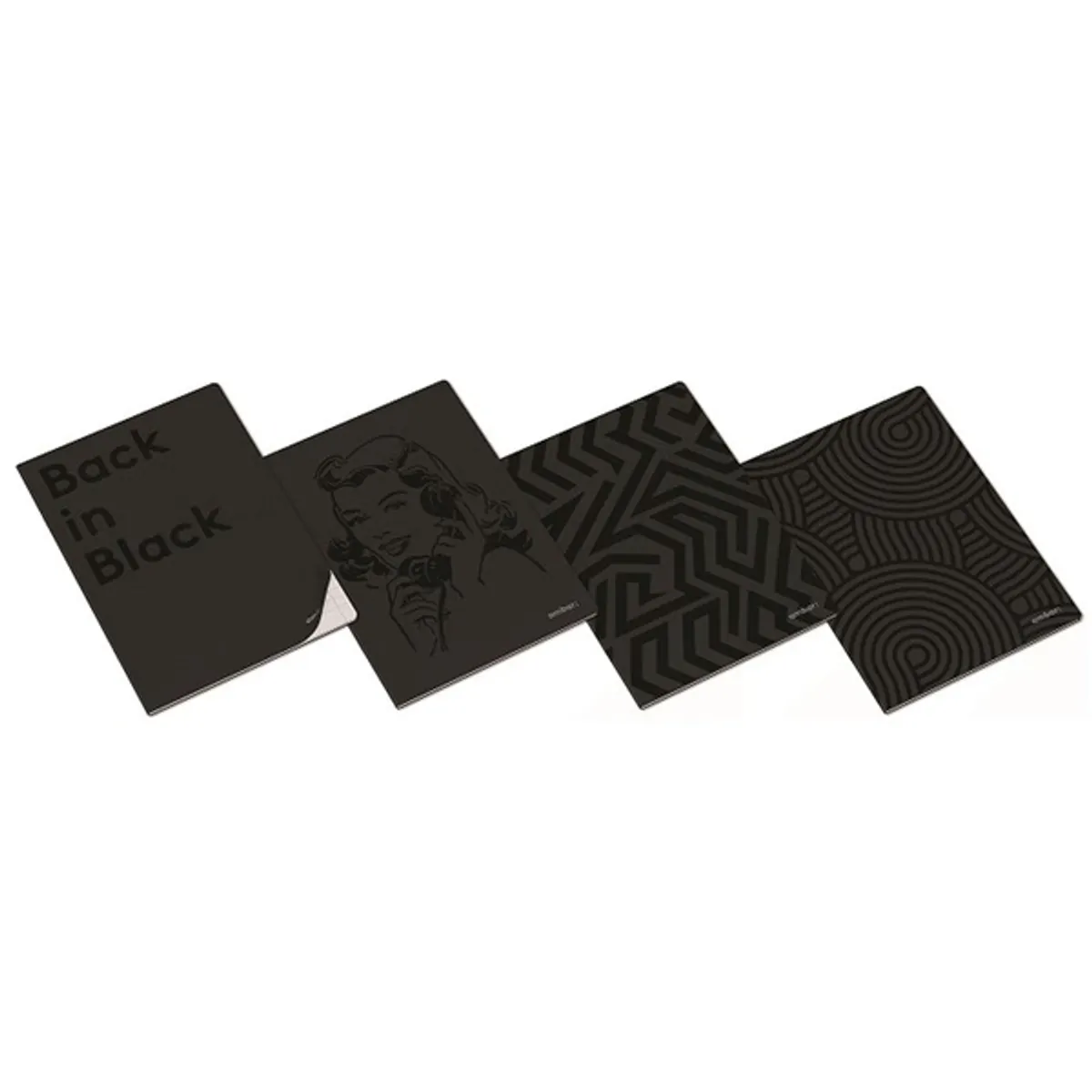 Ambar 26163100 Clever A5 40lapos fekete kockás füzet #1