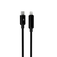 AVAX CB651 Pulsey 100 cm 27W USB-C - Lightning szürke fonott gyorstöltő LED kábel #3