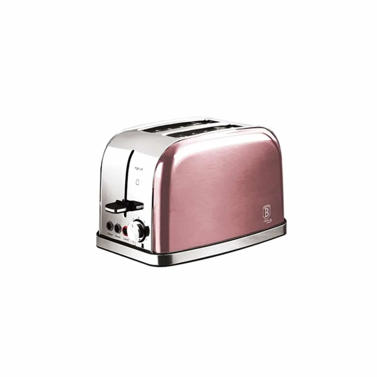 BERLINGER HAUS BH9389 kenyérpirító rózsaszín 2 szeletes 850 W automatikus szeletkiemelés morzsatálca #1