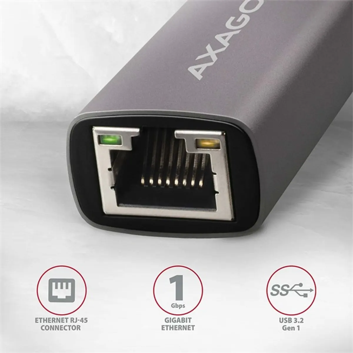 Axagon ADE-TRC USB-C 3.2 Gen1 Gigabit Ethernet adapter 15 cm kábel RJ45 USB 3.2 C #2