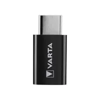 Varta 57945101401 micro USB-USB-C adapter fekete