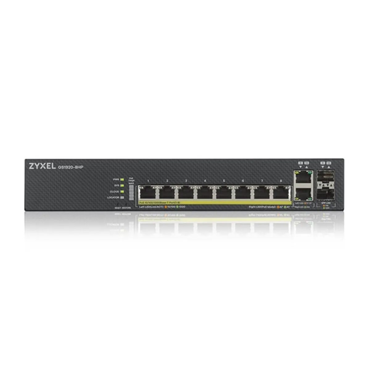 Zyxel GS1920-8HPV2-EU0101F GS1920-8HPv2 8-port GbE PoE switch 130W 2x SFP #2
