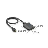Hama 00205284 4K HDMI elosztó 1 bemenet - 2 kimenet, Fekete #4