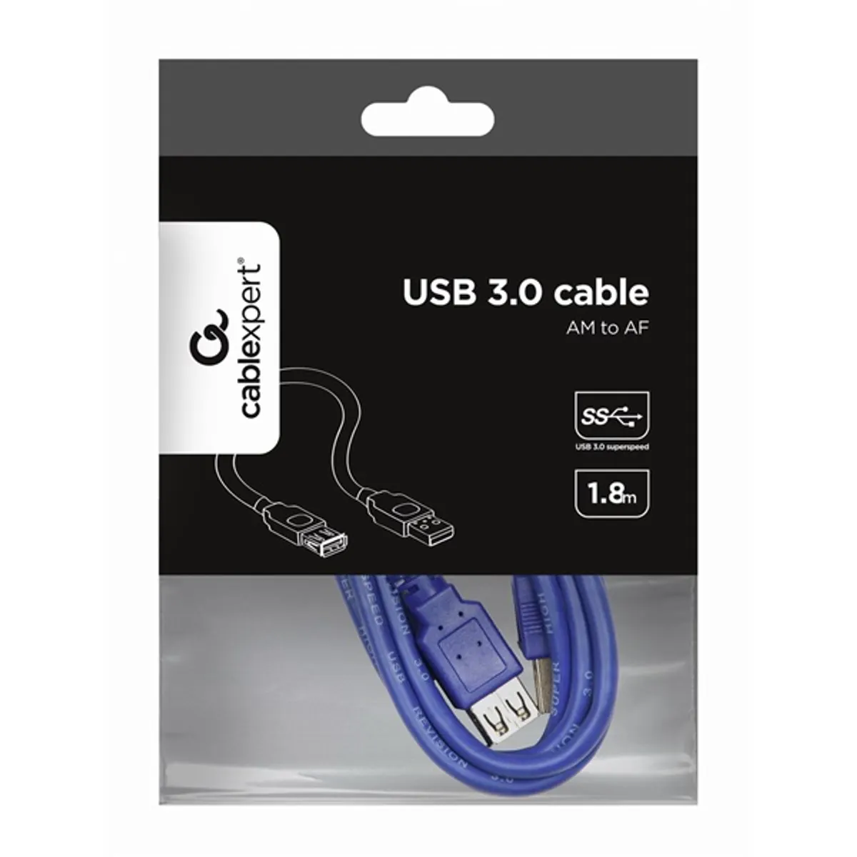 GEMBIRD CCP-USB3-AMAF-6 USB-A 3.0 hosszabbító kábel 1,8 m kék #4