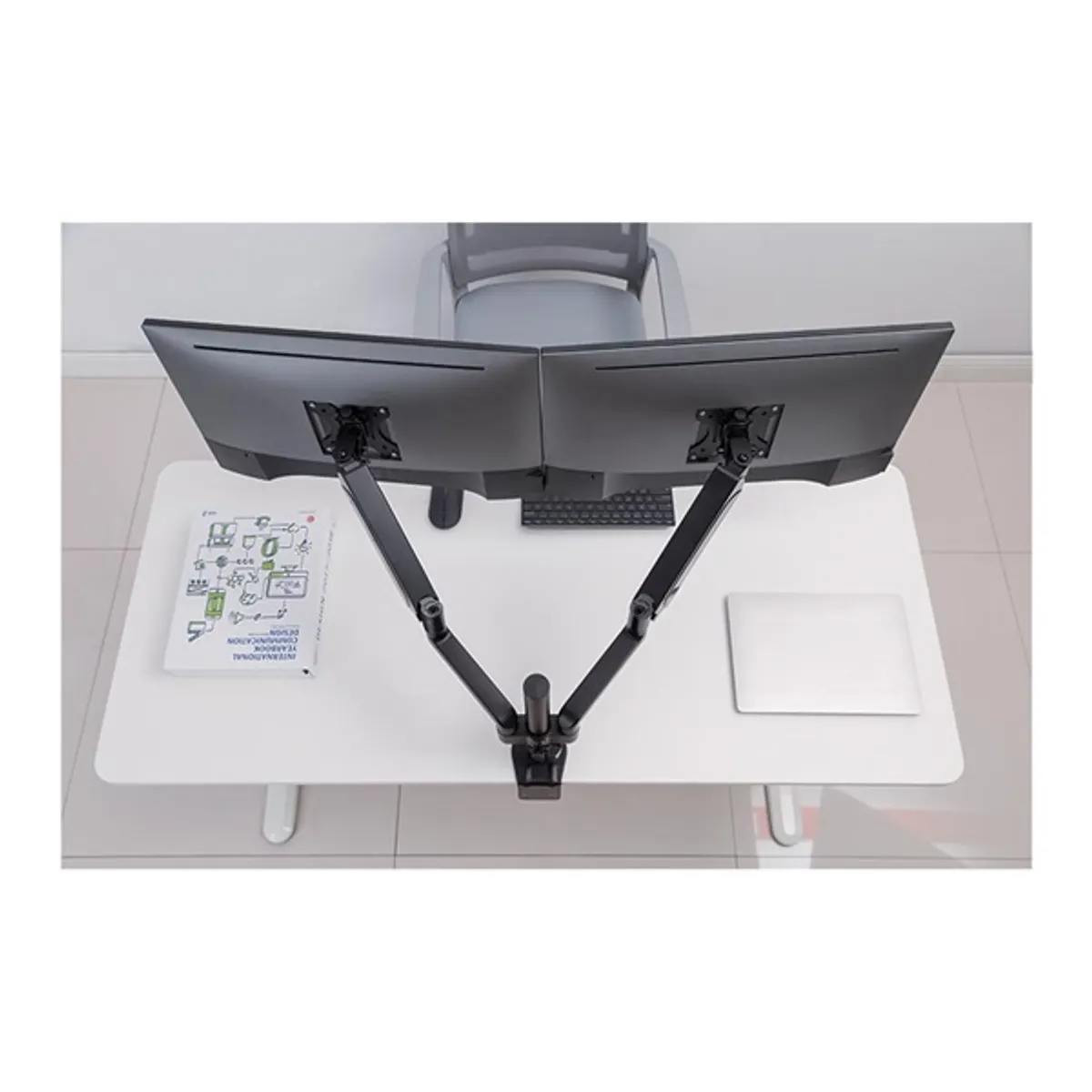 Stell 45026264 monitortartó kar 2 db VESA 75x75;100x100 17"-32" forgatható billenthető #7