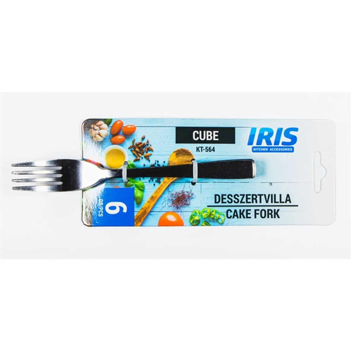 IRIS KT-564 Cube 6 db-os rozsdamentes acél desszert villa #2