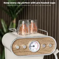 Berlinger Haus BH9854 3 az 1-ben kávéfőző 20 bar 950 W 1,2L víztartály tejhabosító rozsdamentes acél csészemelegítő #7
