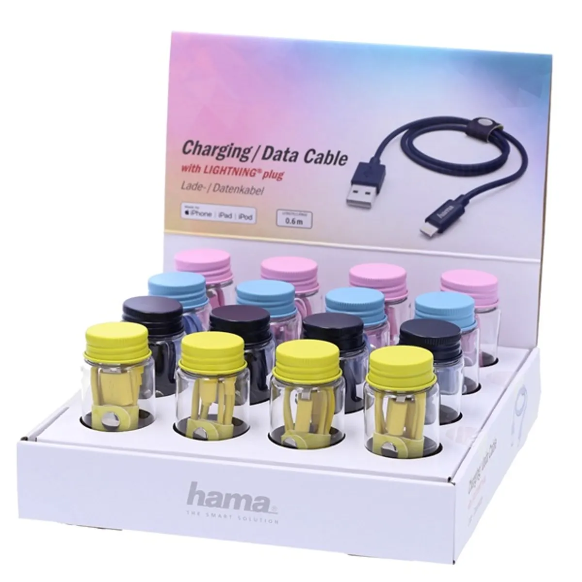 Hama 183212 lightning-usb a adatkábel 60 cm többszínű Apple #1