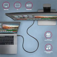 Axagon BUCM32-CM05AB Type-C PD 100W 4K HD USB-C adat- és töltőkábel 0,5 m fekete #7