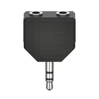 Hama 00205191 fic 3,5mm sztereo jack elosztóadapter 1 dugó - 2 alj fekete
