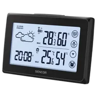 SENCOR 35053955 Időjárás állomás digitális kijelző fekete vezeték nélküli 2xAA 142x92x25 mm #4