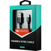CANYON CNS-MFICAB01B MFI USB-A Lightning kábel 1 m fekete #2
