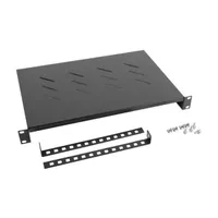 Lanberg AK-1004-B fix polc 19" 1U 482.6x300mm max 25kg fekete