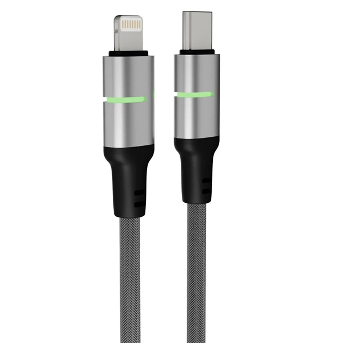 AVAX_CB635 STEELY LED 100 cm 27W USB-C - Lightning fekete #3