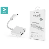 Devia ST354137 2x type-c audio adapter fehér