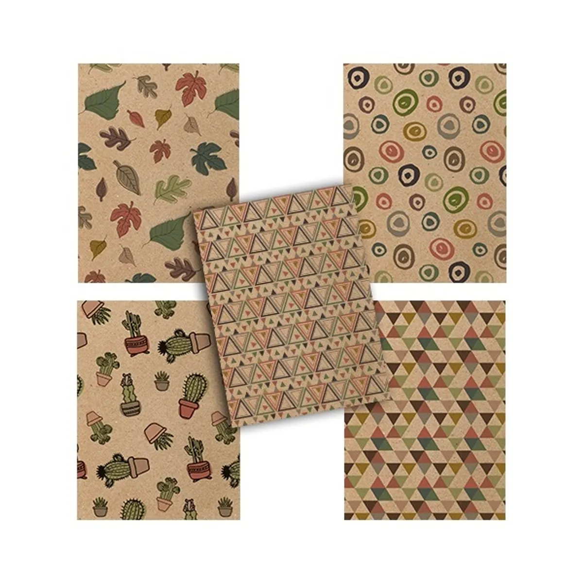 PÁTRIA DESIGN P1111-1693 füzet a4 40 lap mintás álló környezetbarát alapanyagból #1