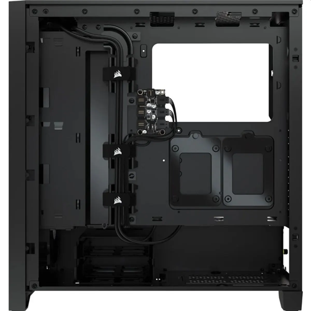Corsair CC-9011204-WW iCUE 4000X RGB edzett üveg Mid Tower fekete 3x 120 mm RGB ventilátor USB-C #7