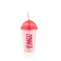 LUXPLASTIC L-00850 Sumer pohár szívószállal 450 ml #3