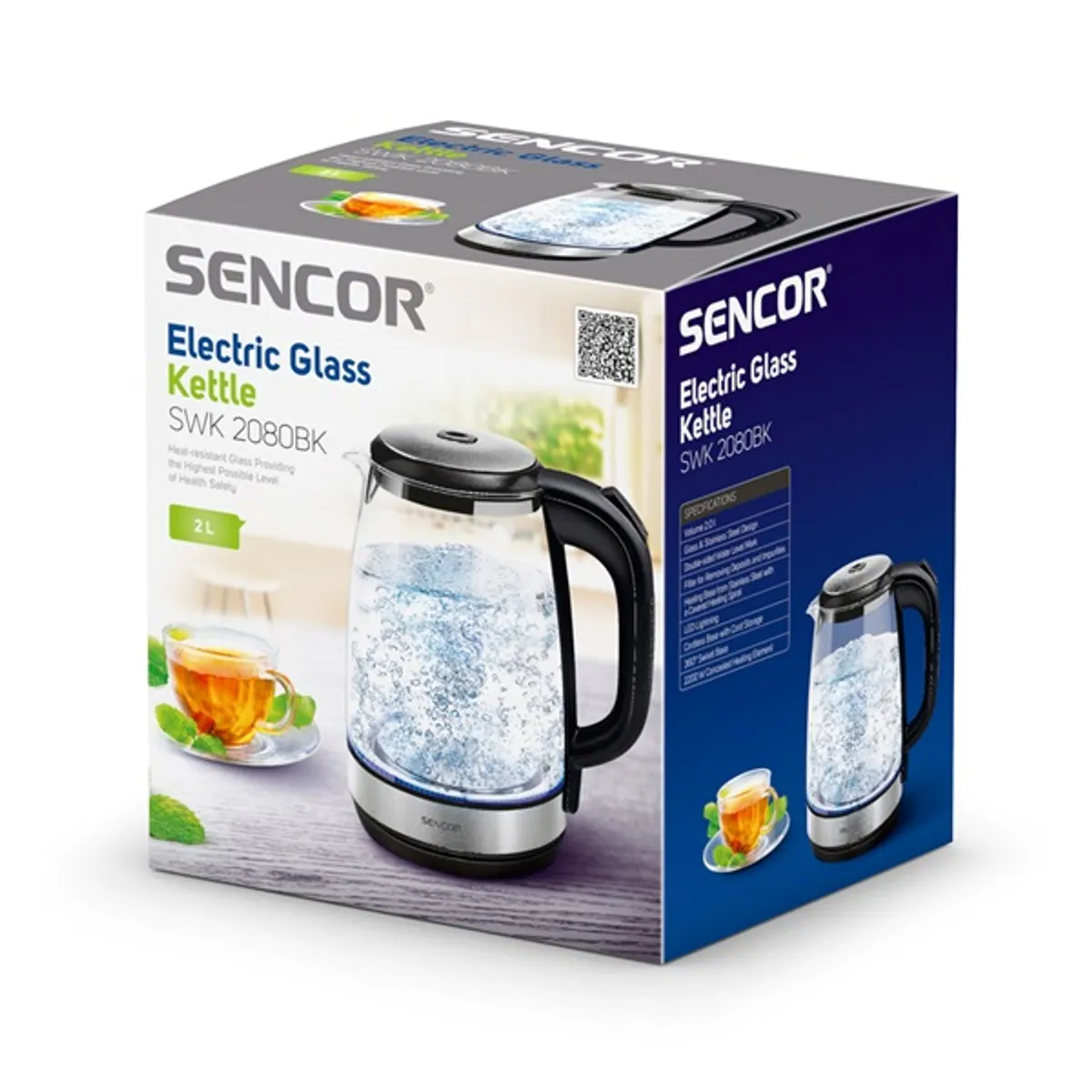 SENCOR 41003848 SWK 2080BK 2,0 L 2200 W 360 forgatható talp üveg #3