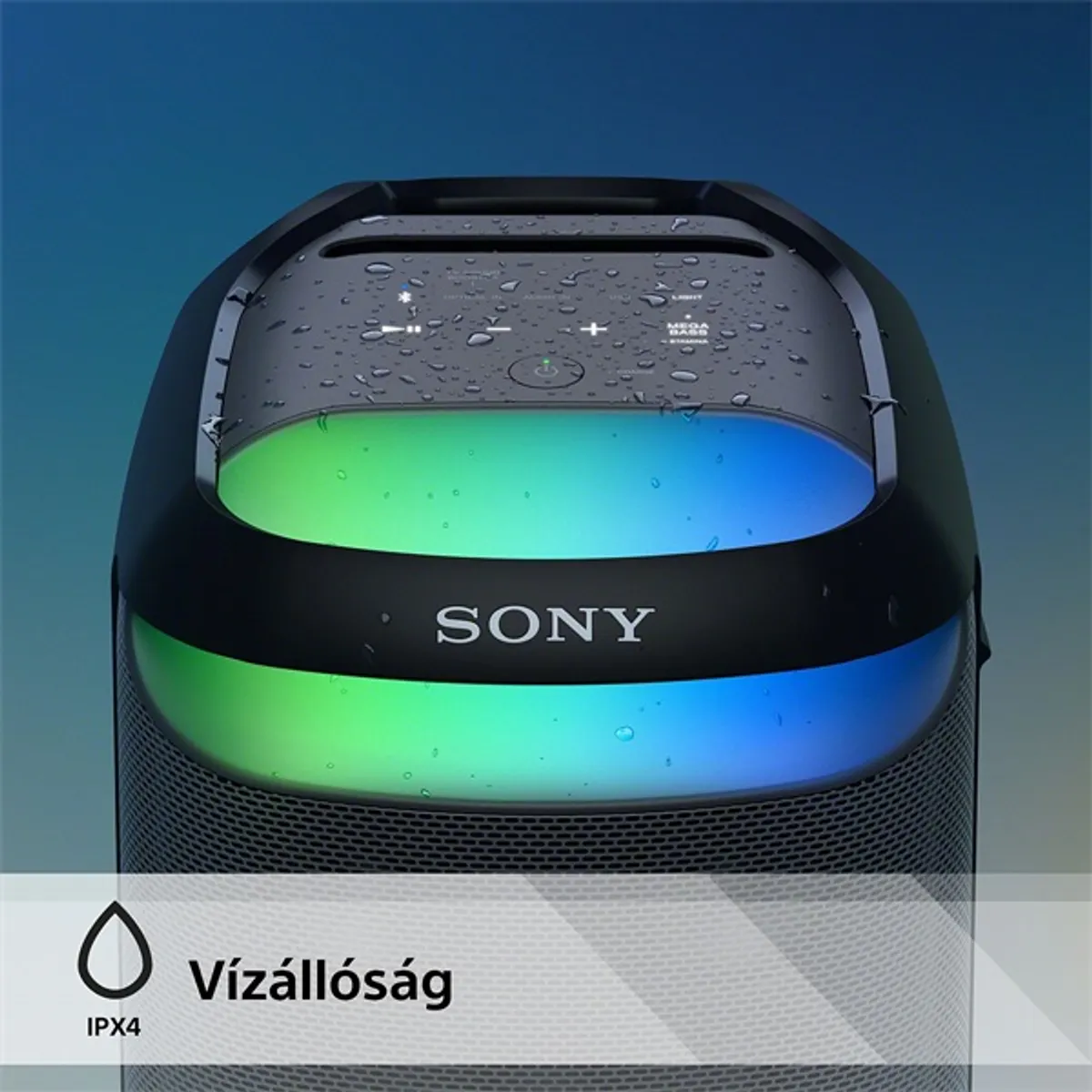 Sony SRSXV800B.CEL SRS-XV800 X-Balanced Bluetooth 360 hangzás Mega Bass IPX4 25 óra LED #9