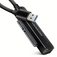AXAGON ADSA-FP2A Slim USB-A 5Gbps SATA 2,5" SSD HDD adapter 20 cm fekete