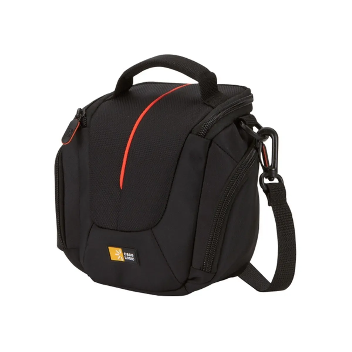 Case Logic DCB-304K Fényképezőgép tok Poliészter fekete 130x85x147 mm belső zseb SD kártyákhoz vállpánt hordozó fogantyú karcolásálló #1