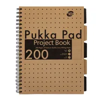 Pukka Pad A15547081 Project Book Kraft A4 200 oldalas vonalas 80 g per m2 FSC újrahasznosított spirálfüzet