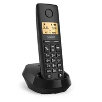GIGASET S30852-H3105-S201 Pure 100 fekete 1,5" vezeték nélküli kézibeszélővel bővíthető hívófél azonosítás