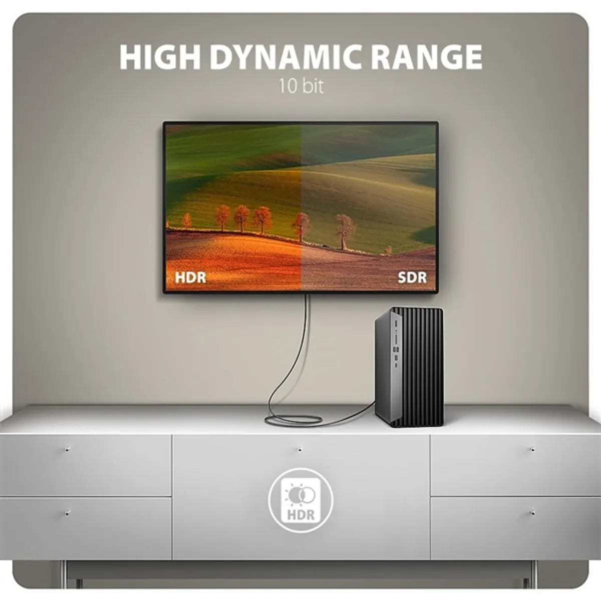 AXAGON RVD-HI20C2 DisplayPort HDMI kábel 180 cm aktív #4
