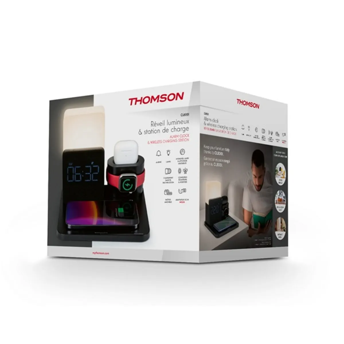 Thomson CL800I ébresztőóra és töltő 4 az 1-ben töltőállomás #6