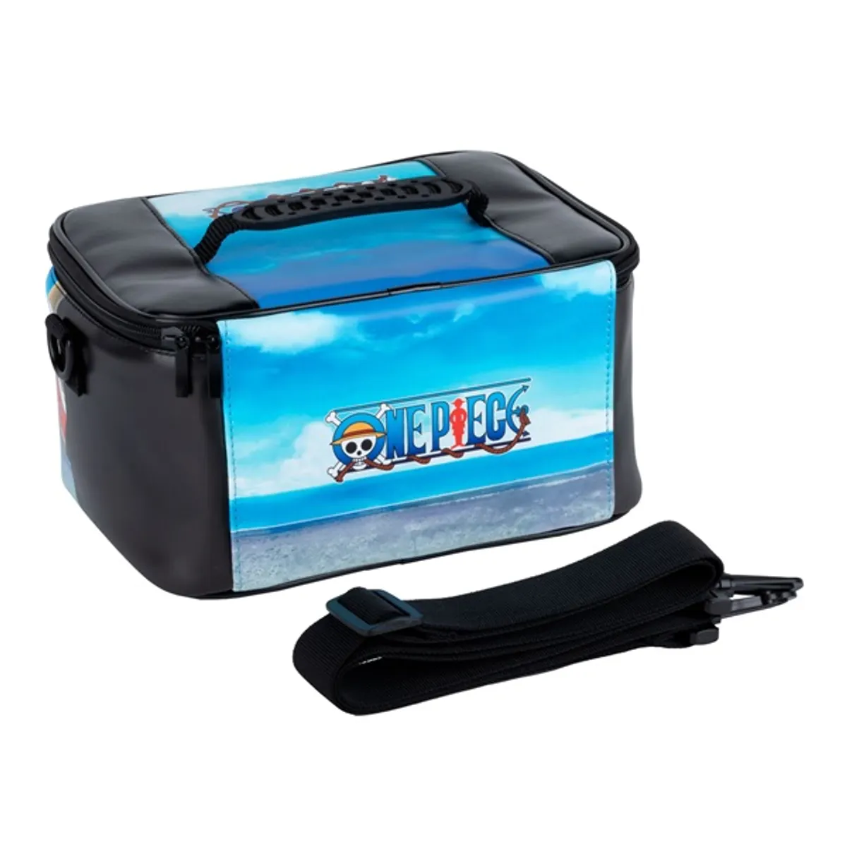 Konix KX-OP-LB One Piece Nintendo Switch utazótáska nejlon 195x280x142 mm cipzár többszínű és fekete #5