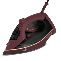 Berlinger Haus BH/9595 gőzölős vasaló bordó kerámia talp 190 cm kábel 300 ml víztartály 2200 W állítható gőz