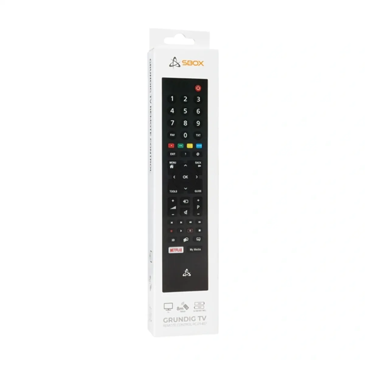 SBOX RC-01407 TV távirányító fekete Grundig kompatibilis #3