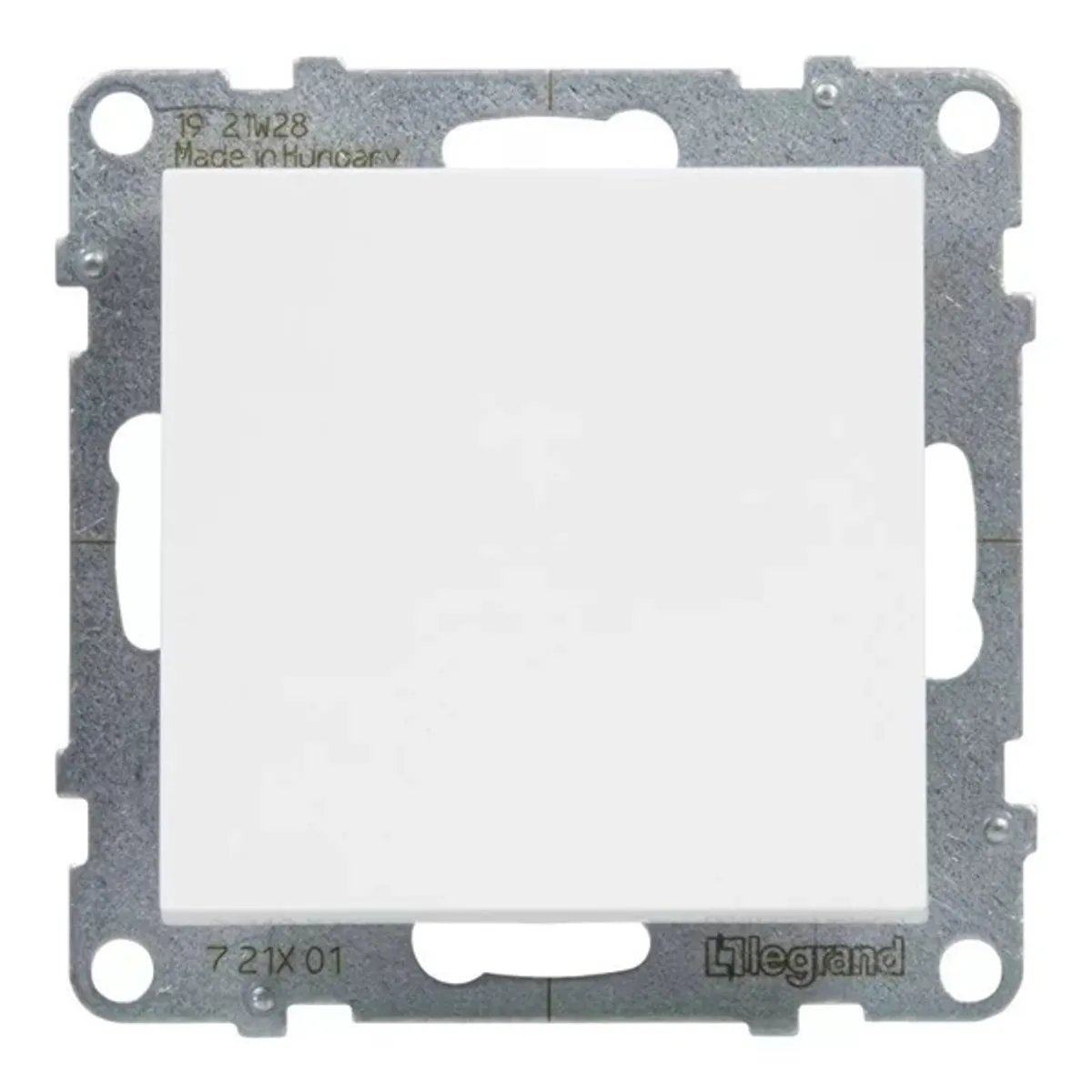 Legrand 721101 Suno 101 fehér IP20 rugós vezetékbekötés süllyesztett egypólusú kapcsoló #1