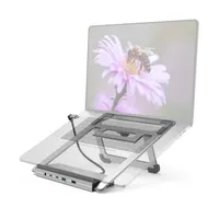 Hama 00200139 12IN1 dokkoló állvány ezüst usb-c pd 4k hdmi dp lan tb3-4 #2