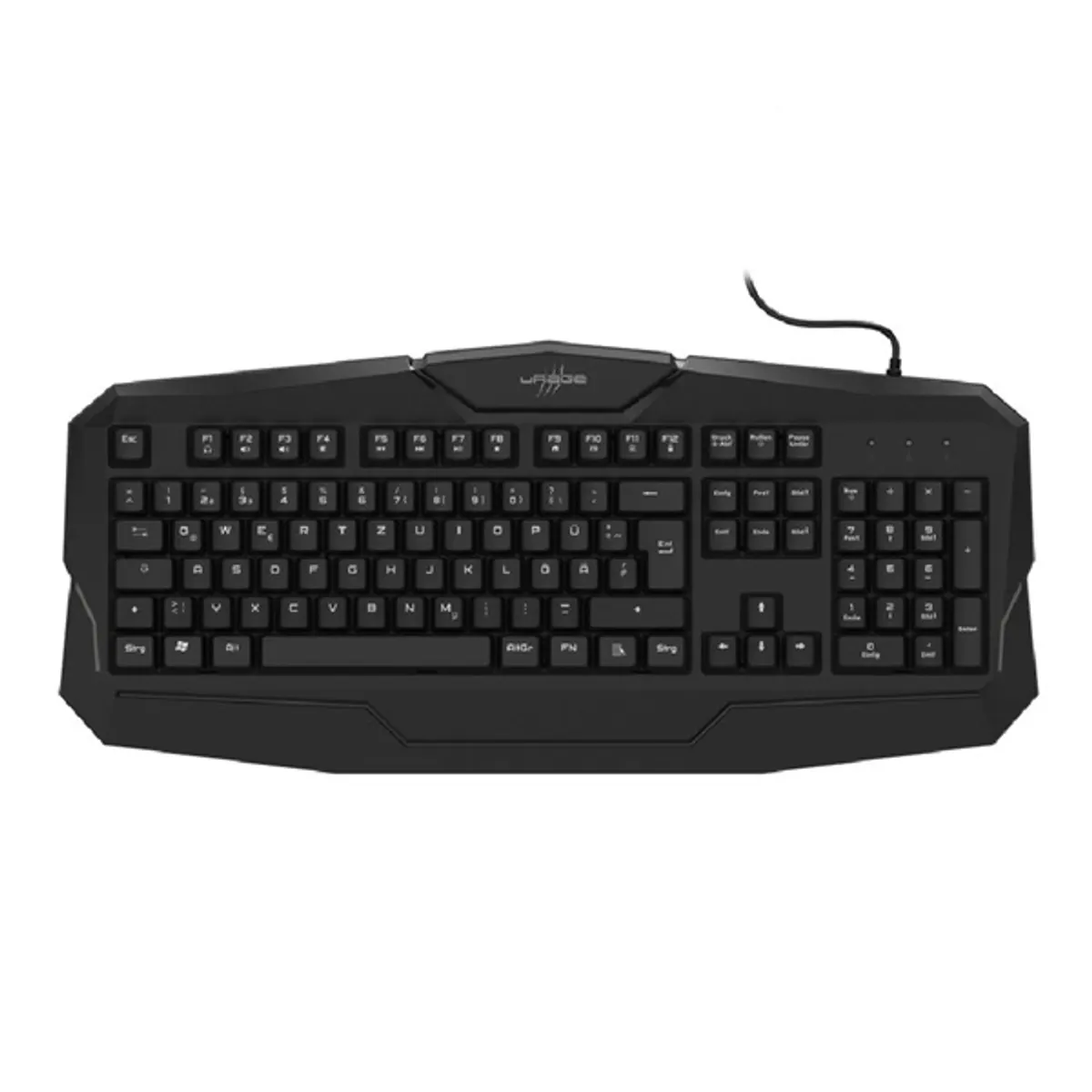 URAGE 13186041 Exodus 100 fekete USB 180 cm membrán numerikus billentyűzet beépített csuklótámasz anti-ghosting #2