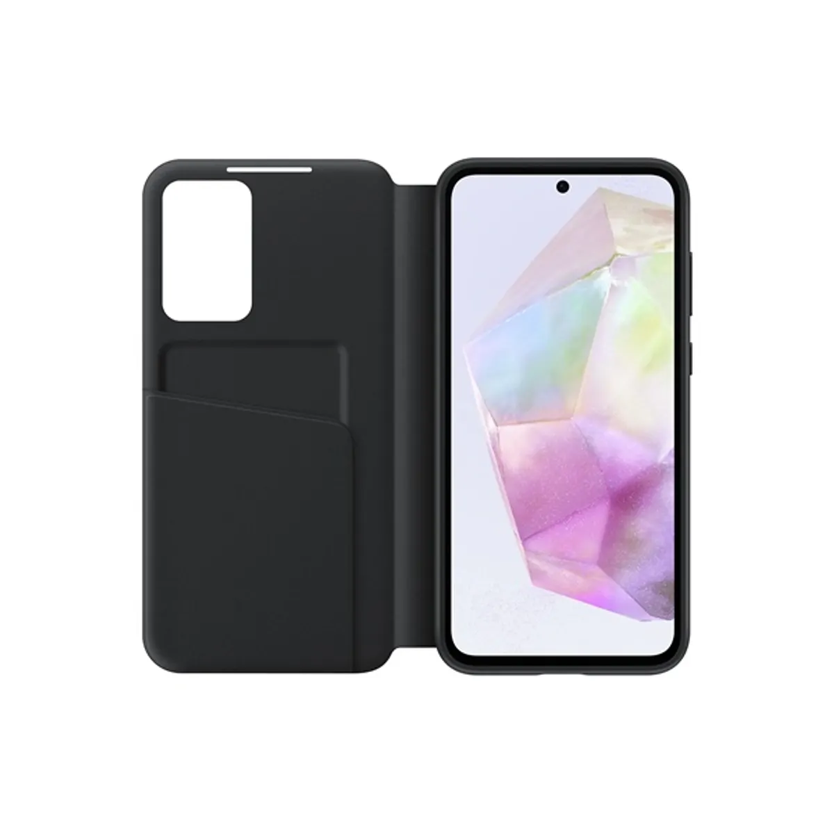 Samsung EF-ZA356CBEGWW Smart View Wallet Case Oldalra nyíló tok Galaxy A35 5G Fekete #3