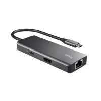 Trust 24968 Dalyx 6-in-1 USB-C Multi-Port Adapter HDMI LAN 4 USB portok #5