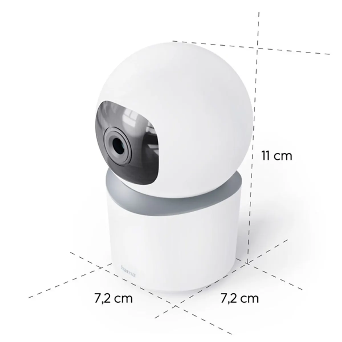Hama 00176652 1080p beltéri wifi kamera Fehér IP65 microSD 128GB mikrofon Mozgásérzékelés #3