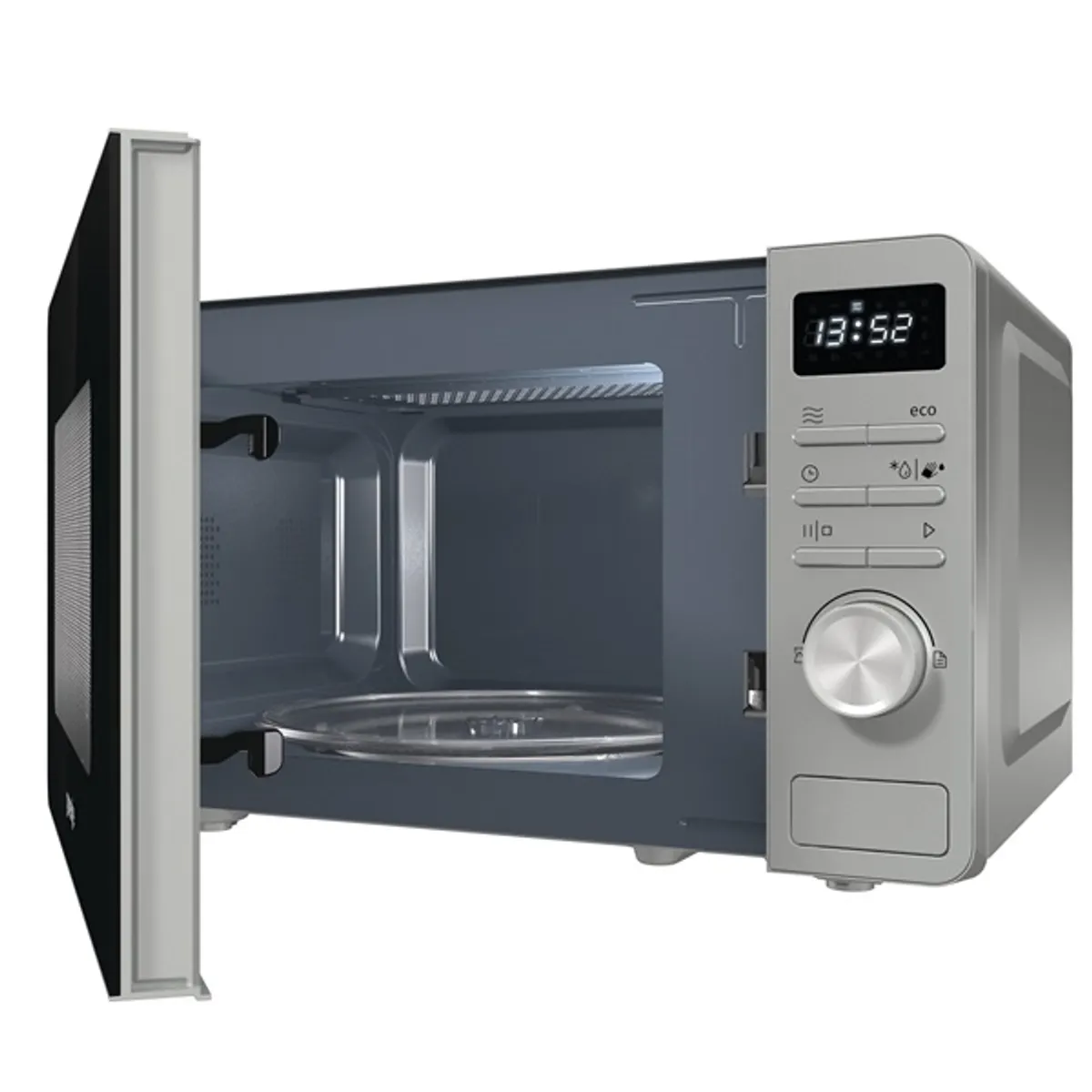 Gorenje 733238 MO20A3X inox 20L 800W grill digitális kijelző AquaClean gyermekzár időzítő Auto menü 27 cm forgótányér #2